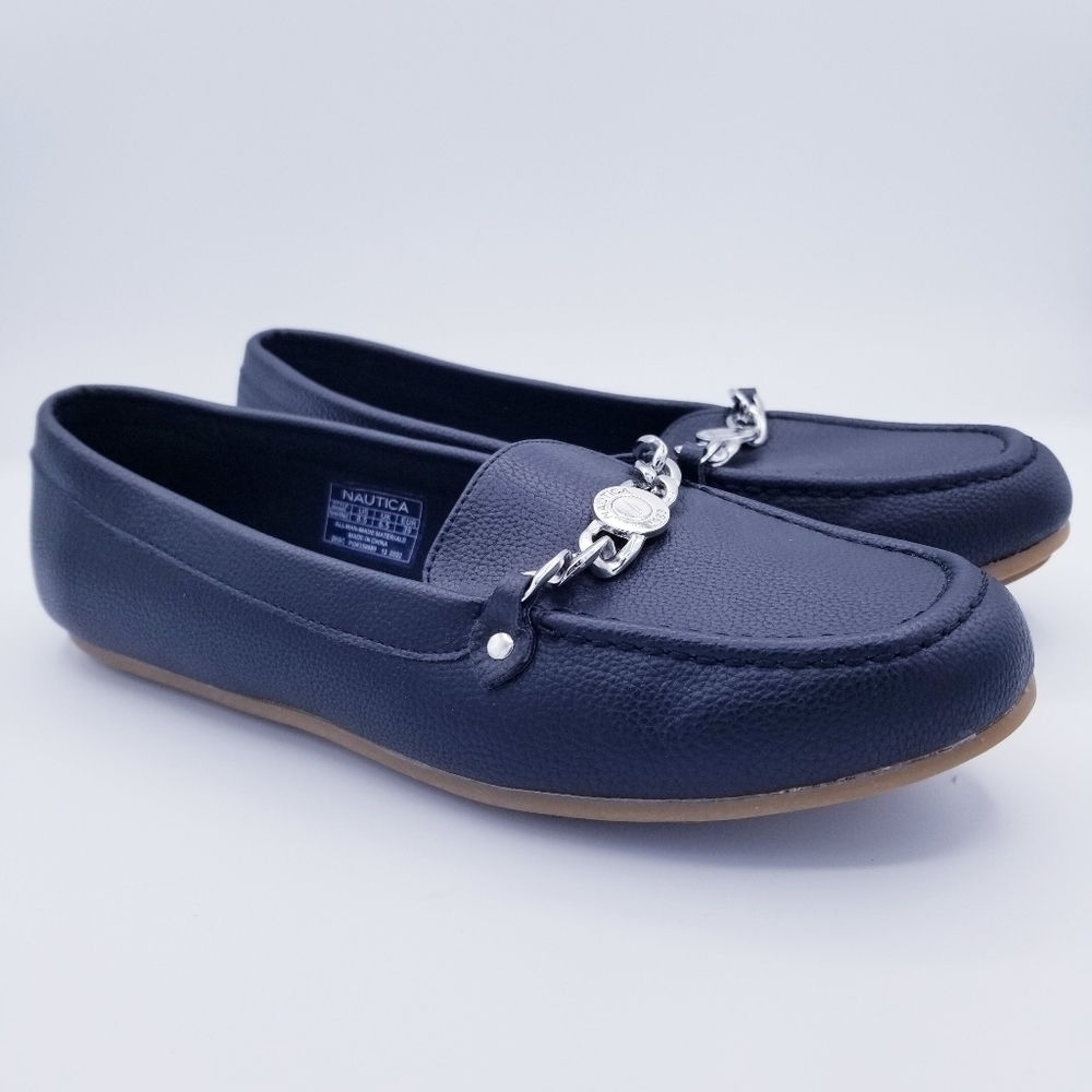 Nautica Raintree Black Loafers, size 8.5